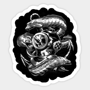 Sink The bones to Davy Jones Sticker